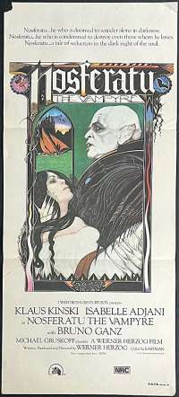 Nosferatu The Vampyre Poster Original Daybill 1979 Klaus Kinski Isabelle Adjani Horror