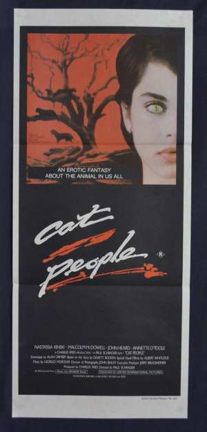 Cat People Movie Poster Original Daybill 1982 Nastassja Kinski David Bowie