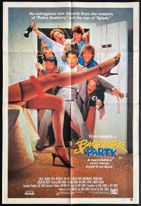 Bachelor Party Movie Poster Original One Sheet 1984 Tom Hanks Bucks Party