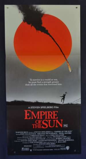 Empire Of The Sun Movie Poster Original Daybill Christian Bale John Malkovich