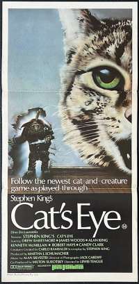 Cat's Eye Poster Original Daybill 1985 Drew Barrymore Stephen King