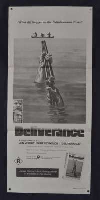Deliverance Movie Poster Original Daybill 1970s Re-Issue Burt Reynolds Jon Voight