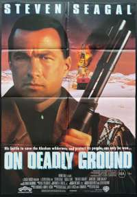 On Deadly Ground Poster One Sheet Original 1994 Steven Seagal