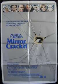 The Mirror Crack&#039;d Poster Original One Sheet 1980 Angela Lansbury Agatha Christie