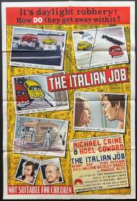 The Italian Job Poster One Sheet Ultra Rare Original 1969 Michael Caine