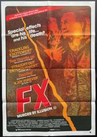 FX Murder By Illusion 1986 Bryan Brown One Sheet movie poster