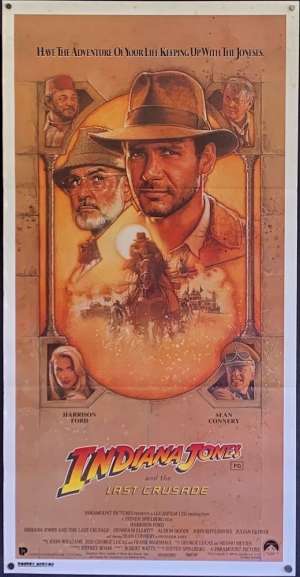 Indiana Jones And The Last Crusade Poster Original Daybill 1989 Harrison Ford