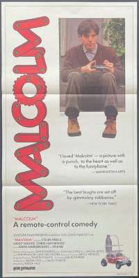 Malcolm Movie Poster Original Daybill 1986 Colin Friels John Hargreaves