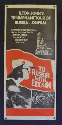 To Russia With Elton Poster Original Daybill 1979 Elton John Concert Russia