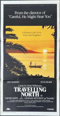 Travelling North Movie Poster Original Daybill 1987 Leo McKern Julia Blake