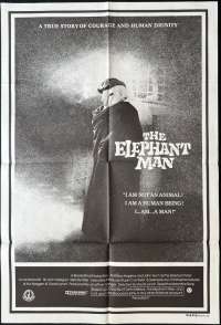 The Elephant Man Poster Original One Sheet 1981 Anthony Hopkins John Hurt