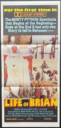 Monty Python's The Life Of Brian Poster Daybill RARE Cast Art