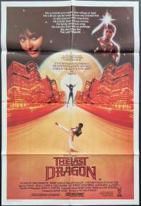 The Last Dragon Poster Original One Sheet 1985 Berry Gordy Taimak Vanity Kung Fu