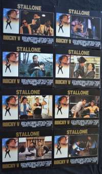 Rocky V 1990 Sylvester Stallone Boxing Lobby Card Set USA