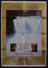 The Mission Poster Original One Sheet 1986 Robert De Niro Jeremy Irons