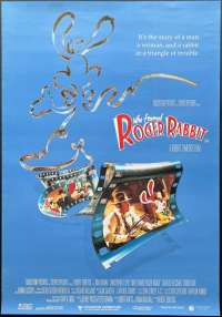 Who Framed Roger Rabbit Poster Original One Sheet Rolled 1988 Bob Hoskins