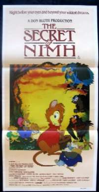 The Secret Of Nimh Poster Original Daybill 1982 Dom Deluise Don Bluth