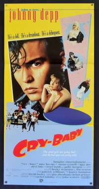 Cry Baby Poster Original Daybill Johnny Depp Traci Lords