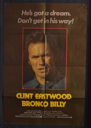 Bronco Billy Poster Original UK One Sheet 1980 Clint Eastwood Western