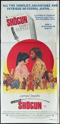 Shogun 1980 Daybill Movie Poster Richard Chamberlain James Clavell